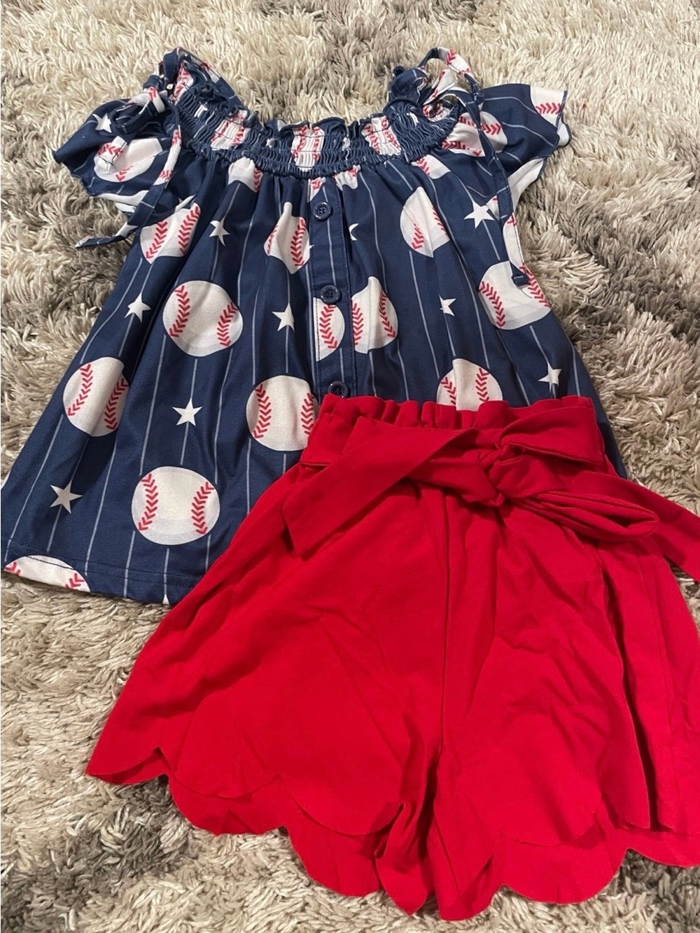 Girls baseball outfit size 7